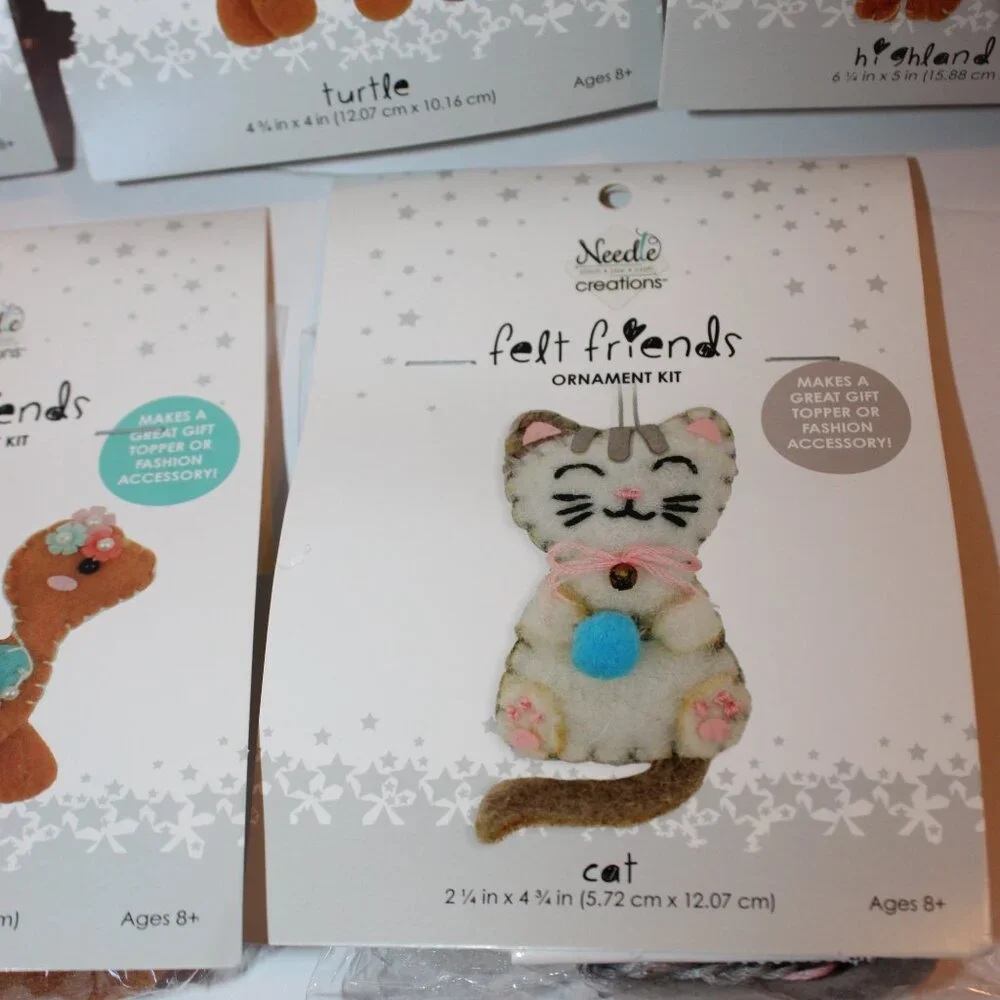 Felt Friends Ornament Kit Set of 5 - Picture 6 of 6